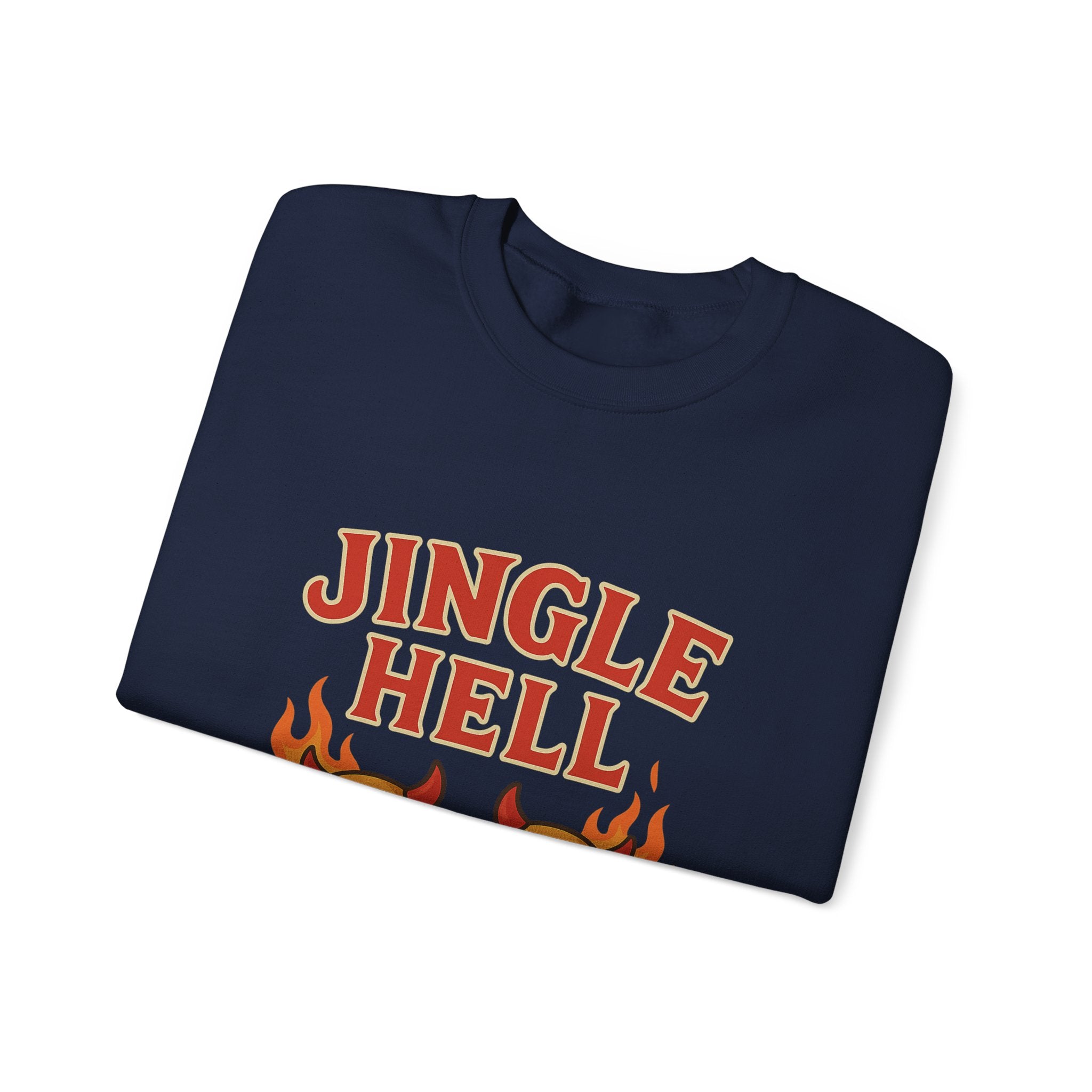 Jingle Hell Christmas Sweatshirt – Funny Devil Bell Christmas Pullover