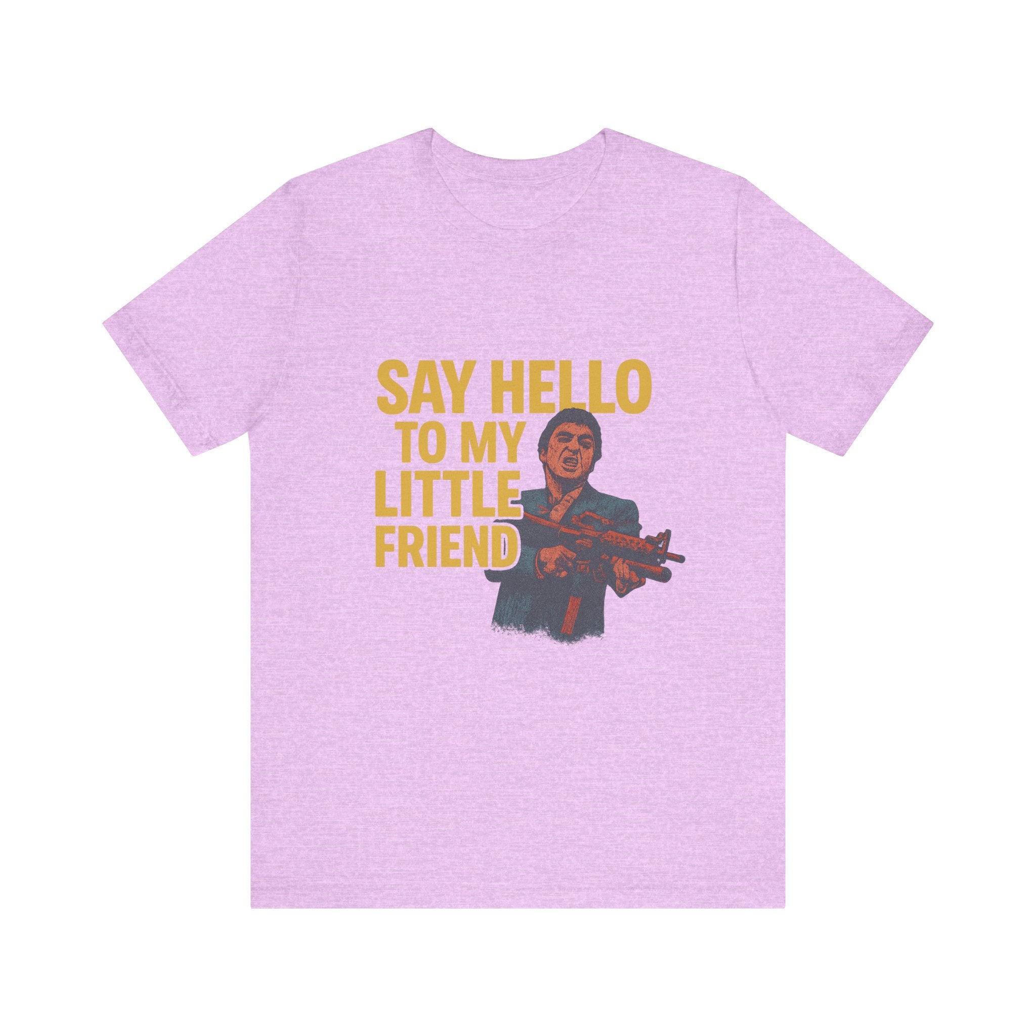 Say Hello To My Little Friend Tee — Retro Movie Quote Graphic T‑Shirt