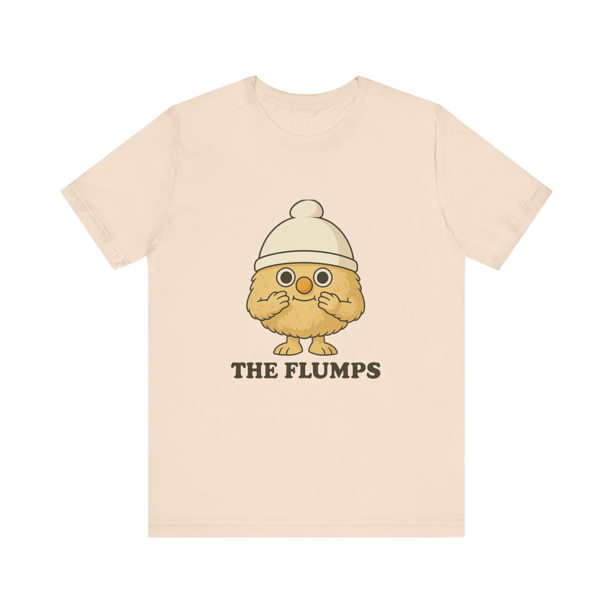 The Flumps Cute Character Tee — Whimsical Yellow Mascot T-Shirt
