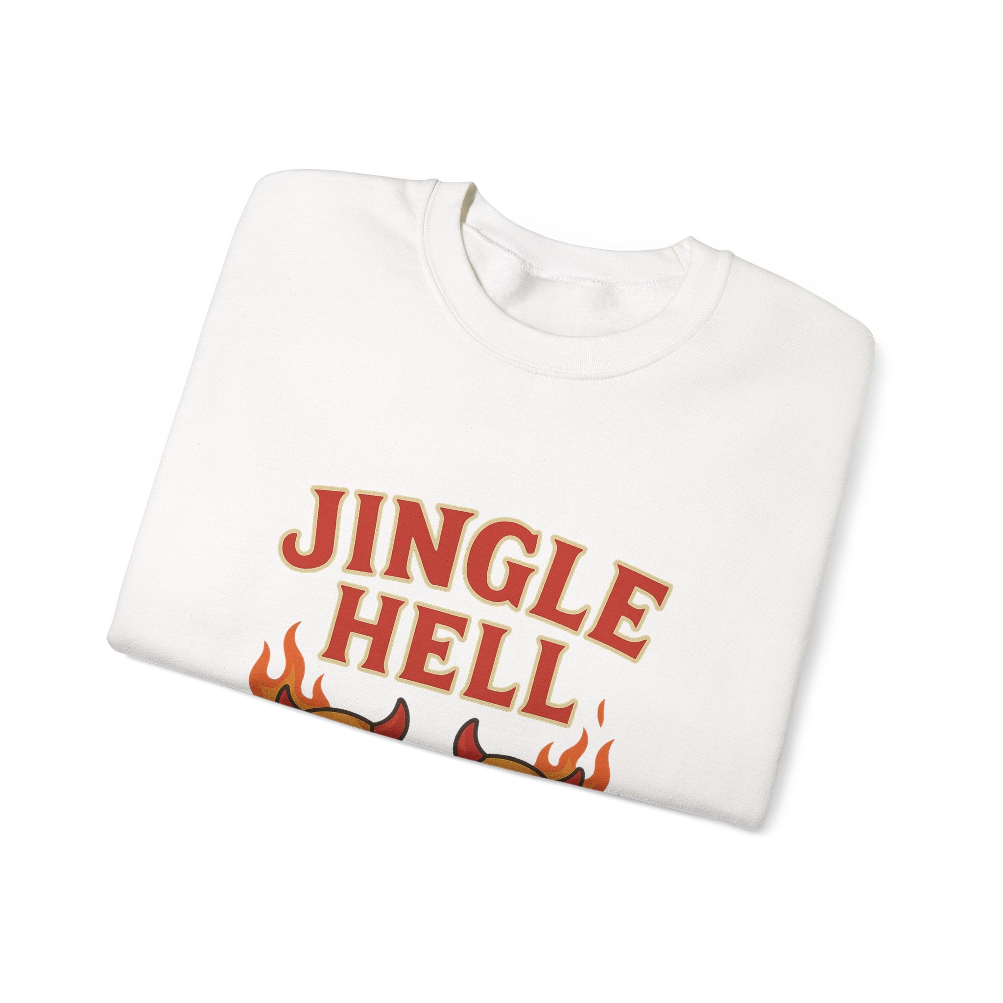 Jingle Hell Christmas Sweatshirt – Funny Devil Bell Christmas Pullover