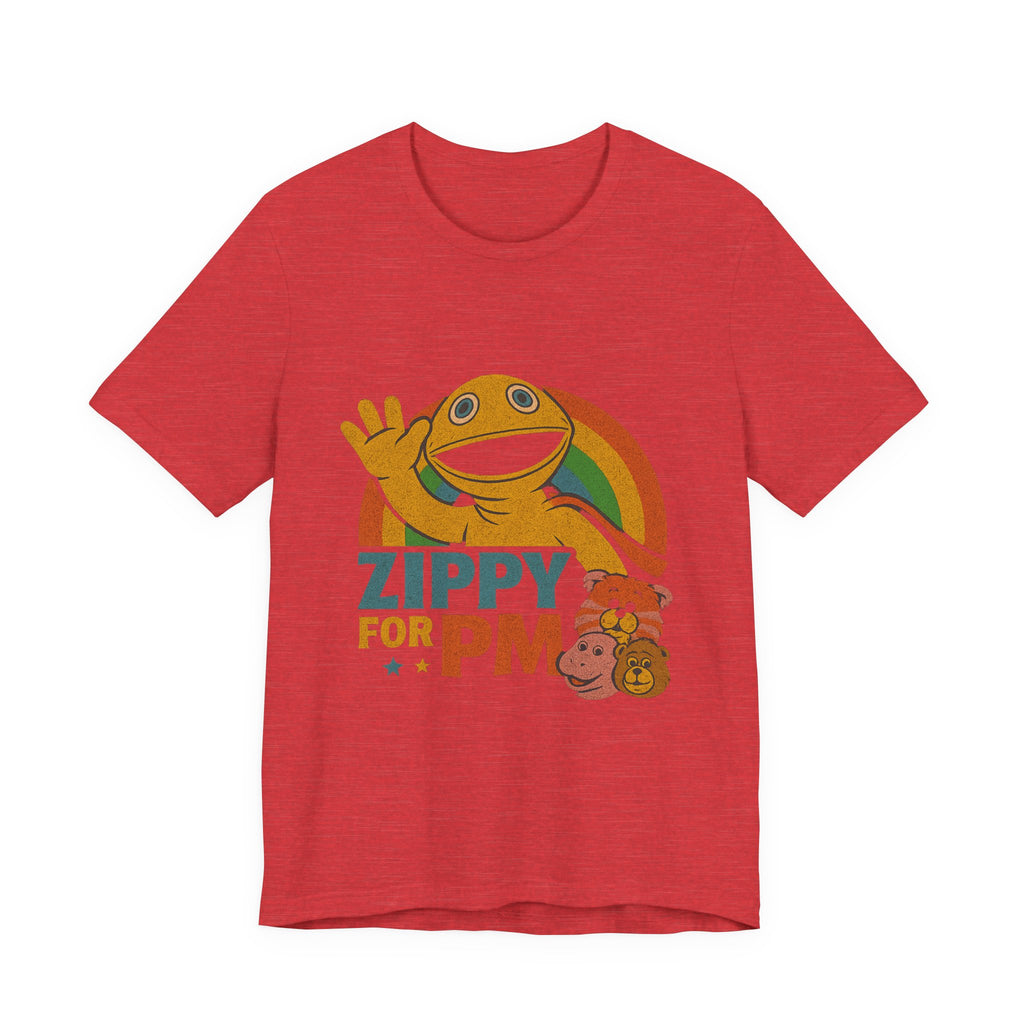 Retro Rainbow Zippy Unisex Jersey Short Sleeve Tee