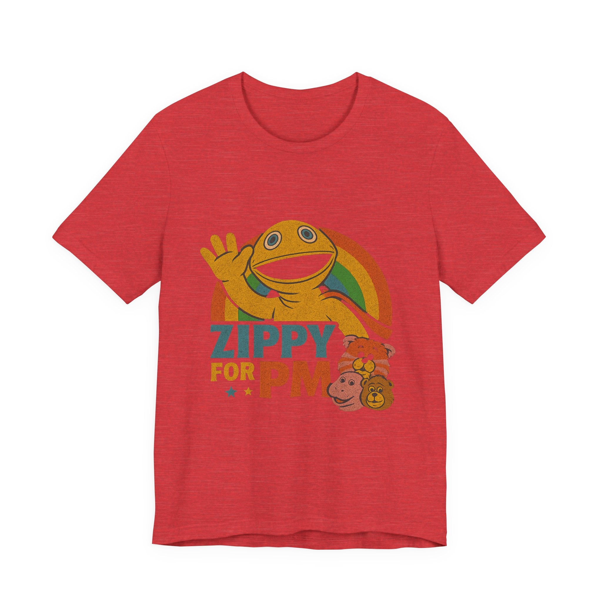 Retro Rainbow Zippy Unisex Jersey Short Sleeve Tee
