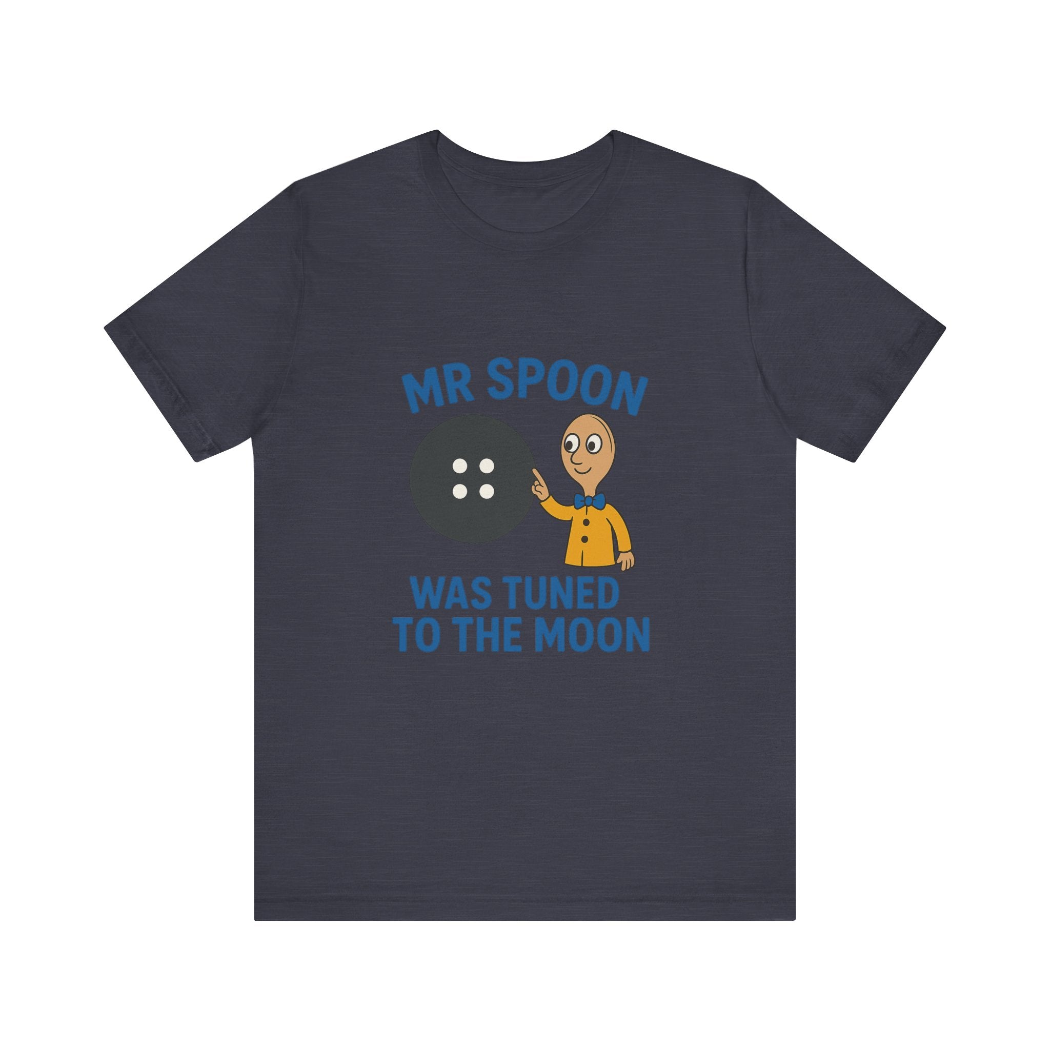 Retro Button Moon Unisex Jersey Short Sleeve Tee