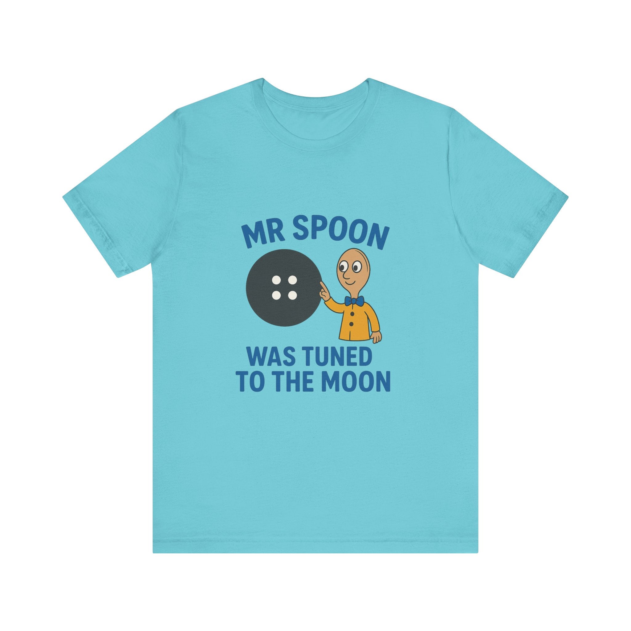 Retro Button Moon Unisex Jersey Short Sleeve Tee