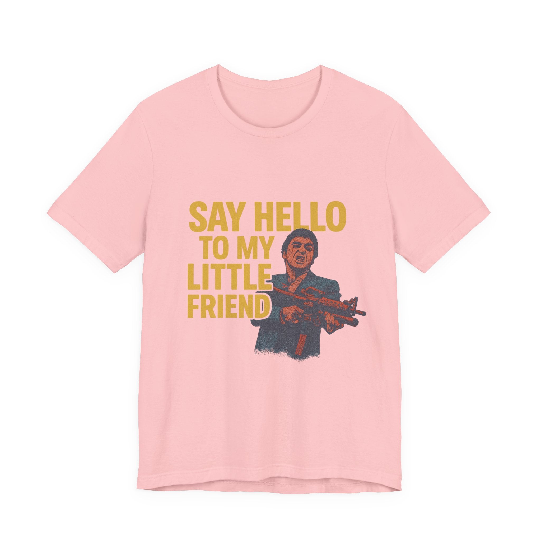 Say Hello To My Little Friend Tee — Retro Movie Quote Graphic T‑Shirt