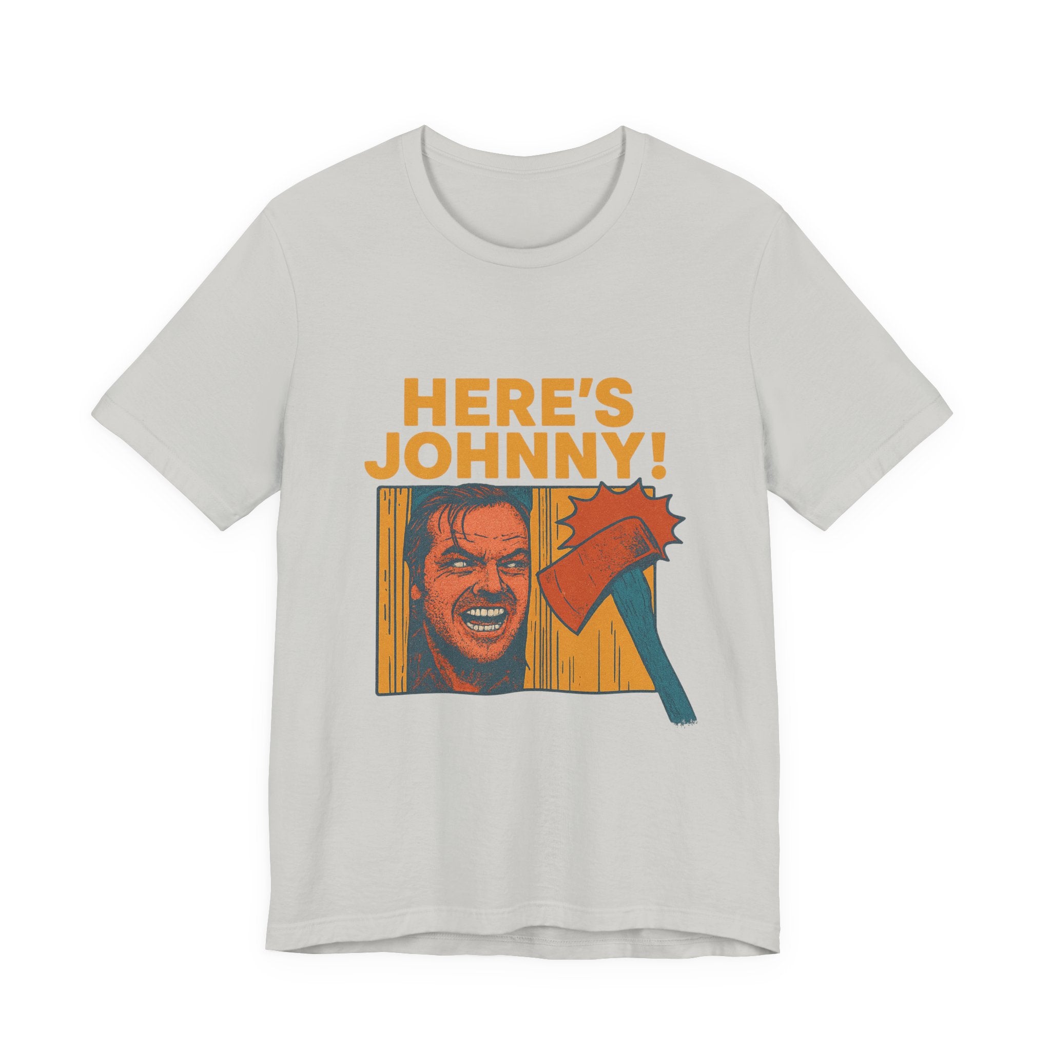 Here's Johnny! Horror Movie Tee — Retro Shining Axe Graphic T-Shirt