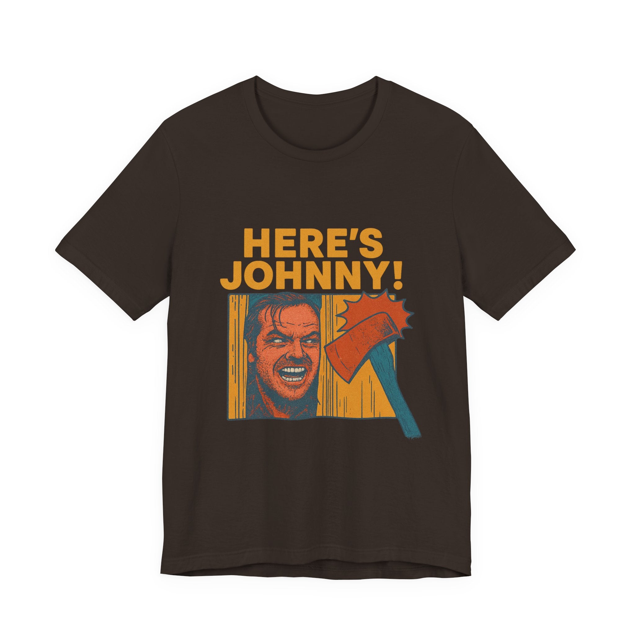 Here's Johnny! Horror Movie Tee — Retro Shining Axe Graphic T-Shirt