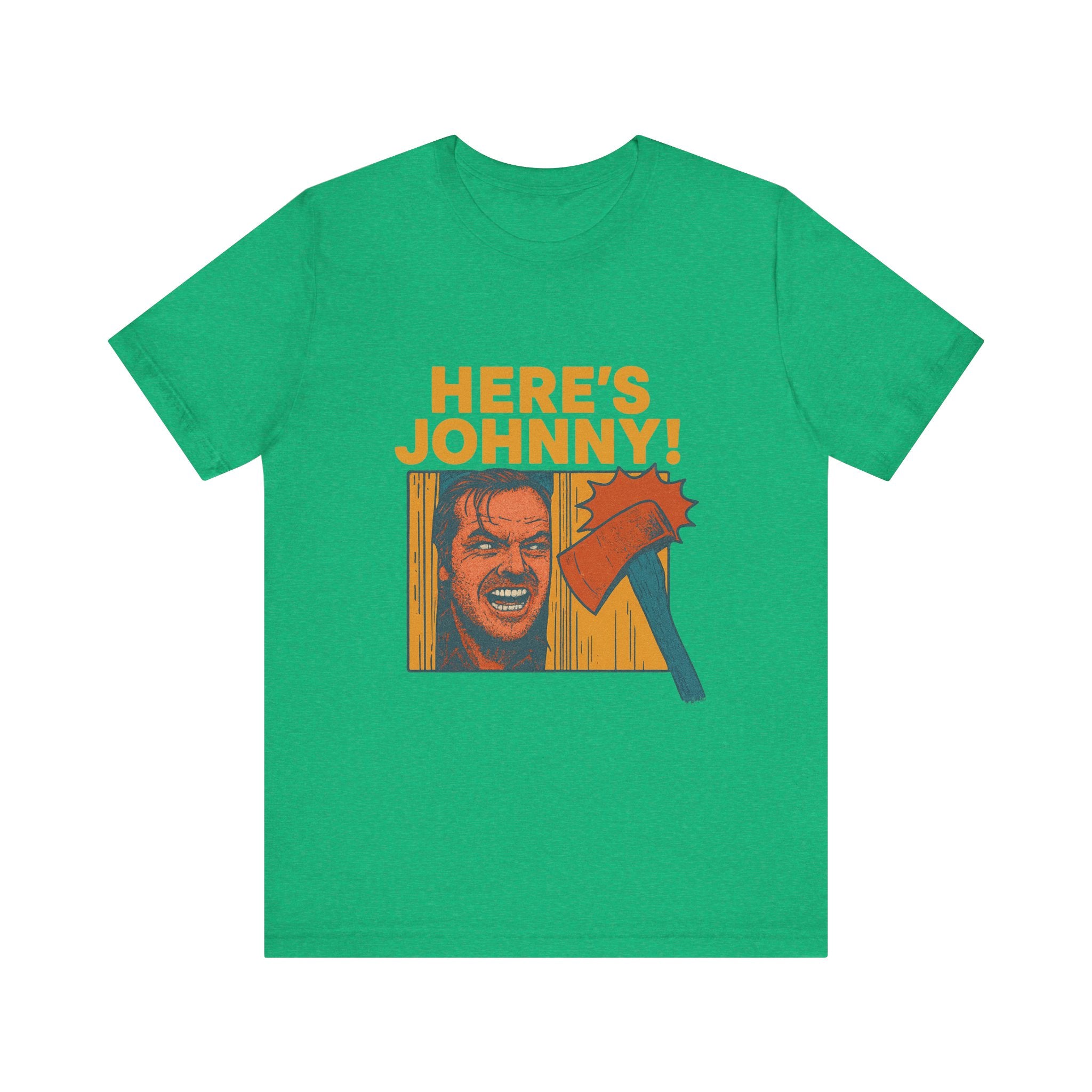 Here's Johnny! Horror Movie Tee — Retro Shining Axe Graphic T-Shirt